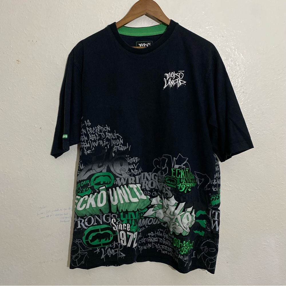 Ecko Unltd Black Graphic T-Shirt